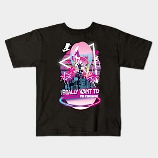 I really want to stay at your house Vaporwave Kids T-Shirt